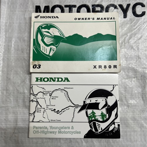 Honda owners manual 2003 xr80r - manual,