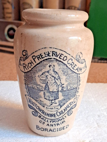 Antique cream pot milkmaid - pot,