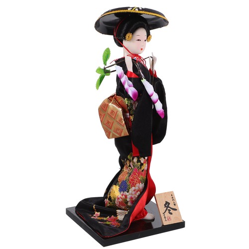 Japanese kimono dolls wooden - dolls,