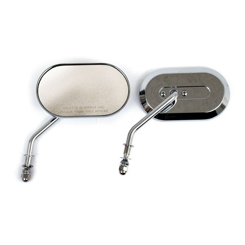 Oval billet mirror set - mirror,