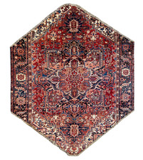 OVAL VINTAGE HERIZ RUG HAND