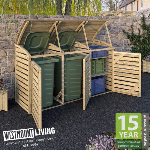 Wheelie bin box - box, storage