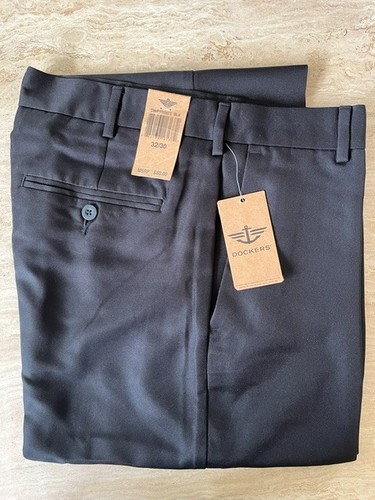 Dockers men black flat front - dockers,