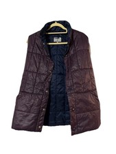 Puffa Vintage Body Warmer Pinstripe Jacket Original Puffa Size Size m