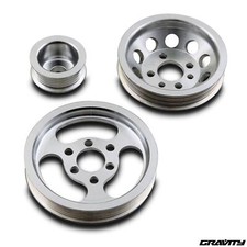 ALLOY ALTERNATOR CRANKSHAFT CRANK ENGINE PULLEY SET FOR VW GOLF MK4 1.8T GTI