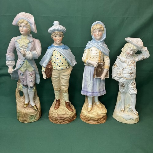 Set antique german bisque - set, 4