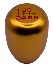 gold red gear shift knob for