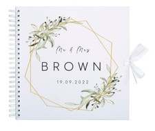 Personalised Floral Wedding Scrapbook Photo Album, Wedding Gift, Marriage Gift