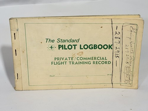 Vintage standard pilot logbook - vintage,