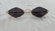 Ray-Flector gold frame semi-rim sunglasses. RF 727.