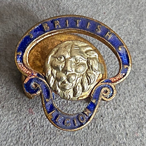 Vintage british legion enamel - british,