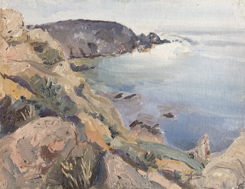 Plein air c1940 wales oil - air,