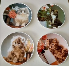 Royal Albert Bone China ‘Cute Kittens’ Plates Set Of 4 - 1994