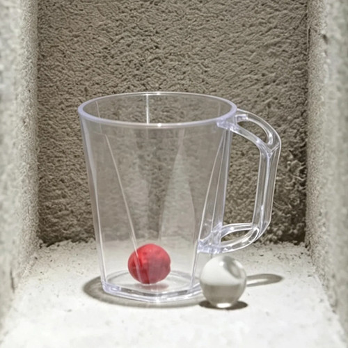 Over clear transparent cup - cup, &