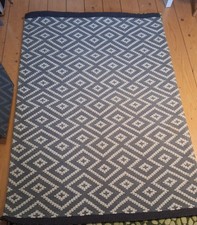 2 Next Grey Geo Diamond Rugs  120 x 170 cm's