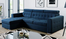Corner Sofa Bed with Storage Container and Sleep Function Elastic Foam New ZARA