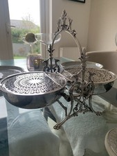 victorian silver plated dome muffin warmer