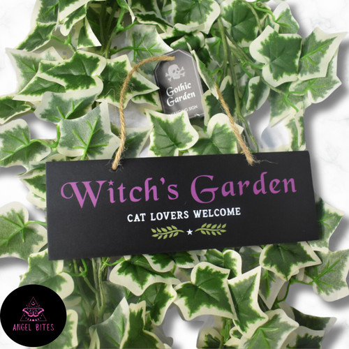 Witch garden cat - garden,, lovers