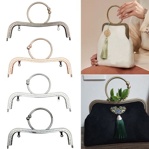 Vintage purse frame - kiss, clasp