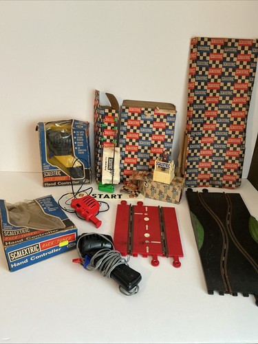 Scalextric vintage job lot - scalextric,