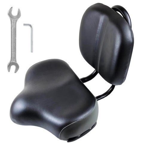 Bike seat with backrest - bike,