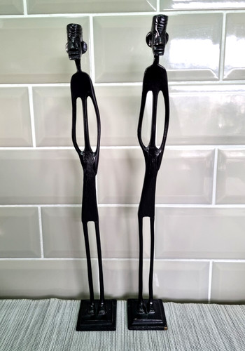 Vintage tall african figures - 2,