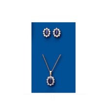 Gold Sapphire Pendant &