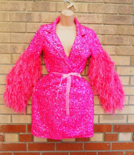 Asos pink sequin blazer - pink,