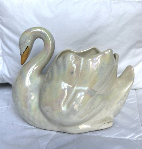 Vintage iridescent swan - vintage,