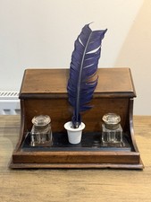 Antique ebonised writing - ebonised,