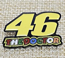 46 The Doctor Valentino Rossi Moto GP Motor Racing Lapel Pin Badge
