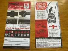 Corgi 236  - COPY original INFORMATION LEAFLET only-Driving School Car