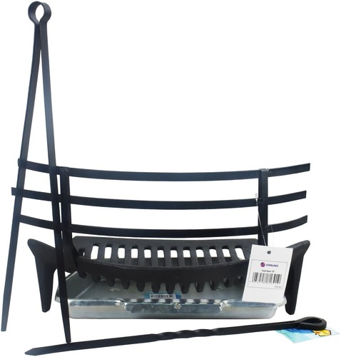 Cast iron fire grate coal - fire,