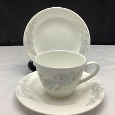Wedgwood Ice Flower Trio, Cup, Saucer & Plate - Very Good Condition -6 Available