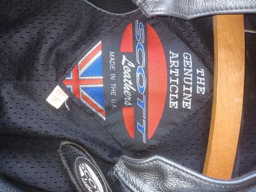 Leather motorbike jacket - leather,