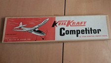 Keil Kraft Competitor Rubber Glider Balsa Kit Aeroplane 1970s.