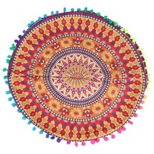 Indian Mandala Floor  Round