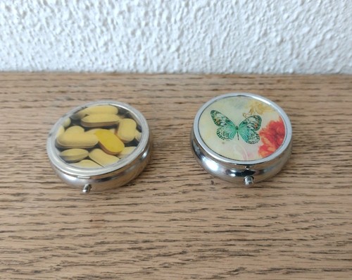 Vintage pill pots - pots, x2