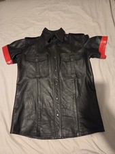 Men's Leather Shirt Size L