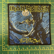IRON MAIDEN FEAR OF THE DARK WOVEN SEW ON PACKED PATCH OFFICIALLY LICENSED