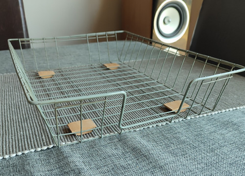 Vintage grey wire mesh - grey,