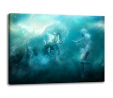 FROZEN 2 CC1 ELSA NOKK WATER HORSE CANVAS Wall Art Poster Photo 30x20 CANVAS