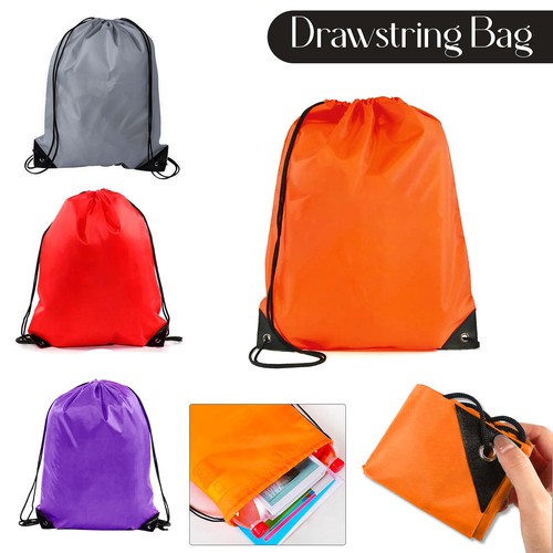 Nylon drawstring backpack bag - nylon,