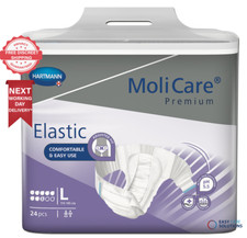 Molicare Premium Elastic 8 Drops - Size Large - 1 Pack of 24