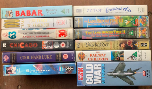 Bundle joblot small box vhs - box,