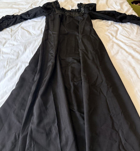 Jean varon 1970s black - 1970s, maxi