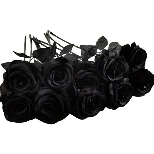 Artificial black rose - artificial,