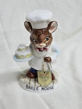 Saxony pottery baker mouse - pottery,