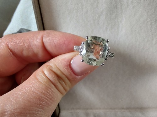 Karis prasiolite ring size - karis, l