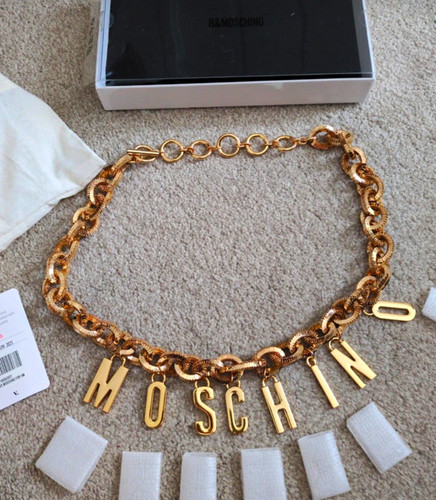 Moschino gold chain belt - moschino,